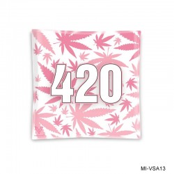 420 VERRE CENDRIER ROSE...